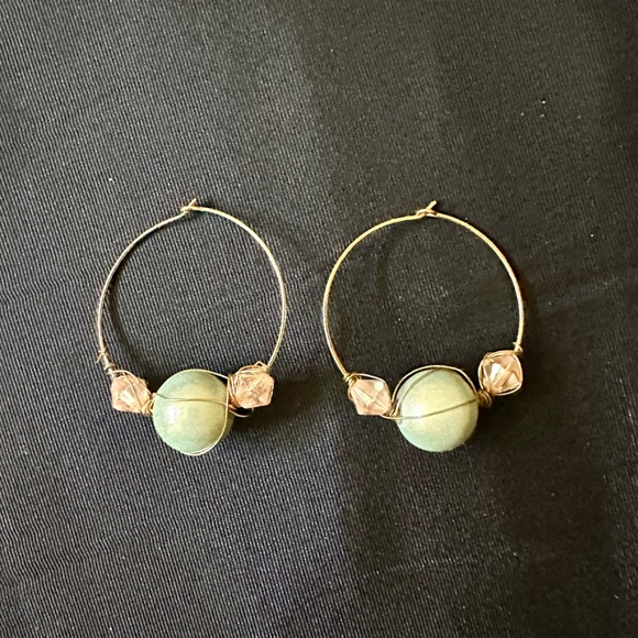 Hoop & Beads Earrings - Picture 6 of 6